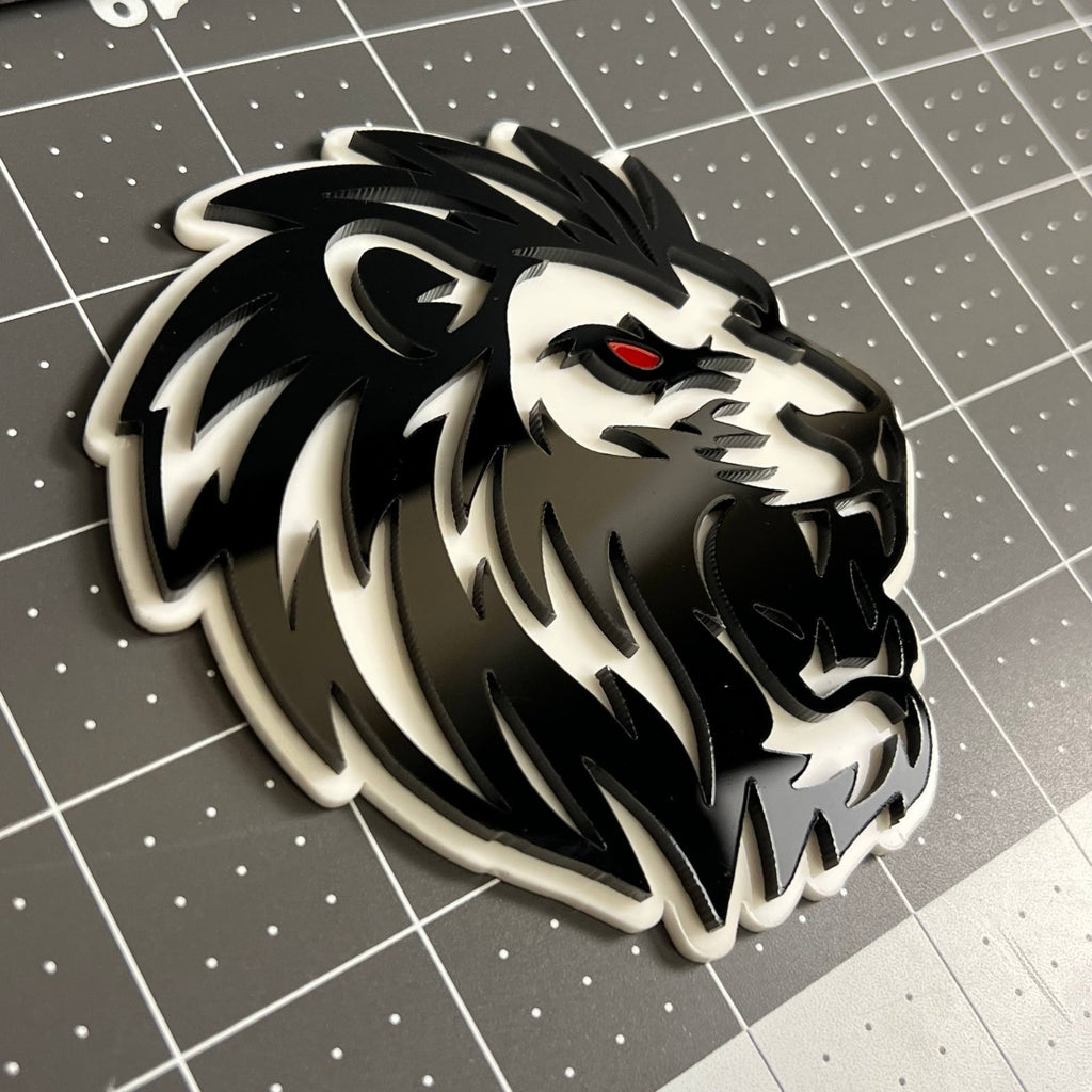 1PCS LION 3D Emblem Custom Badge Sticker for Car SUV TRUCK
