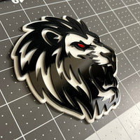 1PCS LION 3D Emblem Custom Badge Sticker for Car SUV TRUCK