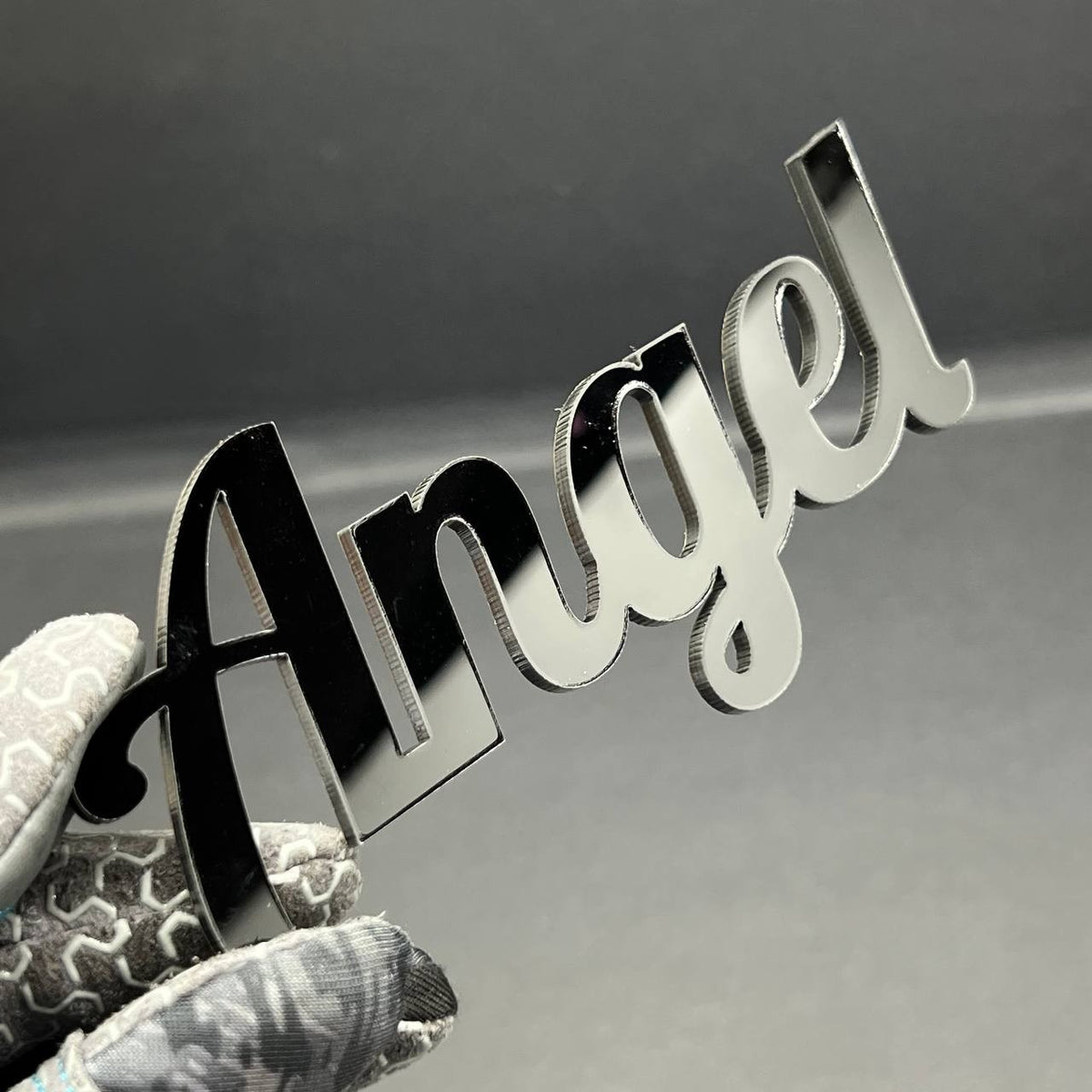 1PC Angel Emblem – 3D Multicolor Acrylic Car Badge Decal for Truck SUV Auto