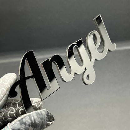 1PC Angel Emblem – 3D Multicolor Acrylic Car Badge Decal for Truck SUV Auto