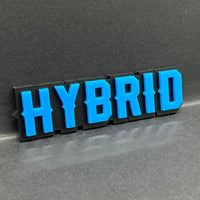 1pc HYBRID 3D Emblem – Custom Multicolor Acrylic Car Fender & Tailgate Badge