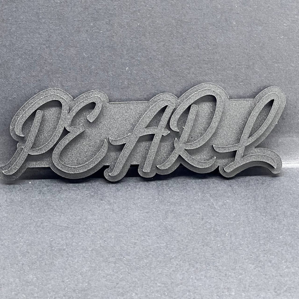 1x Pearl Emblem Custom Acrylic Multicolor Fender or Trunk Badge Decal for Cars