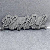1x Pearl Emblem Custom Acrylic Multicolor Fender or Trunk Badge Decal for Cars