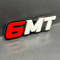 6MT 3D Emblem – Custom Multicolor Acrylic Car Exterior Badge (1PC)