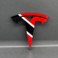 Tesla Multicolor 3D Emblems – Custom Badges (Set of 2)