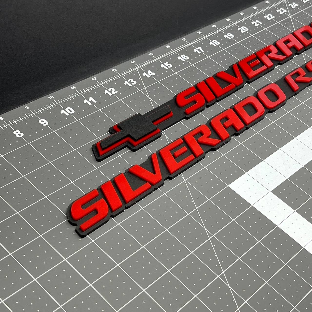2PCS Silverado RST Emblem Badge – 3D Acrylic Decal Fits Chevy Silverado