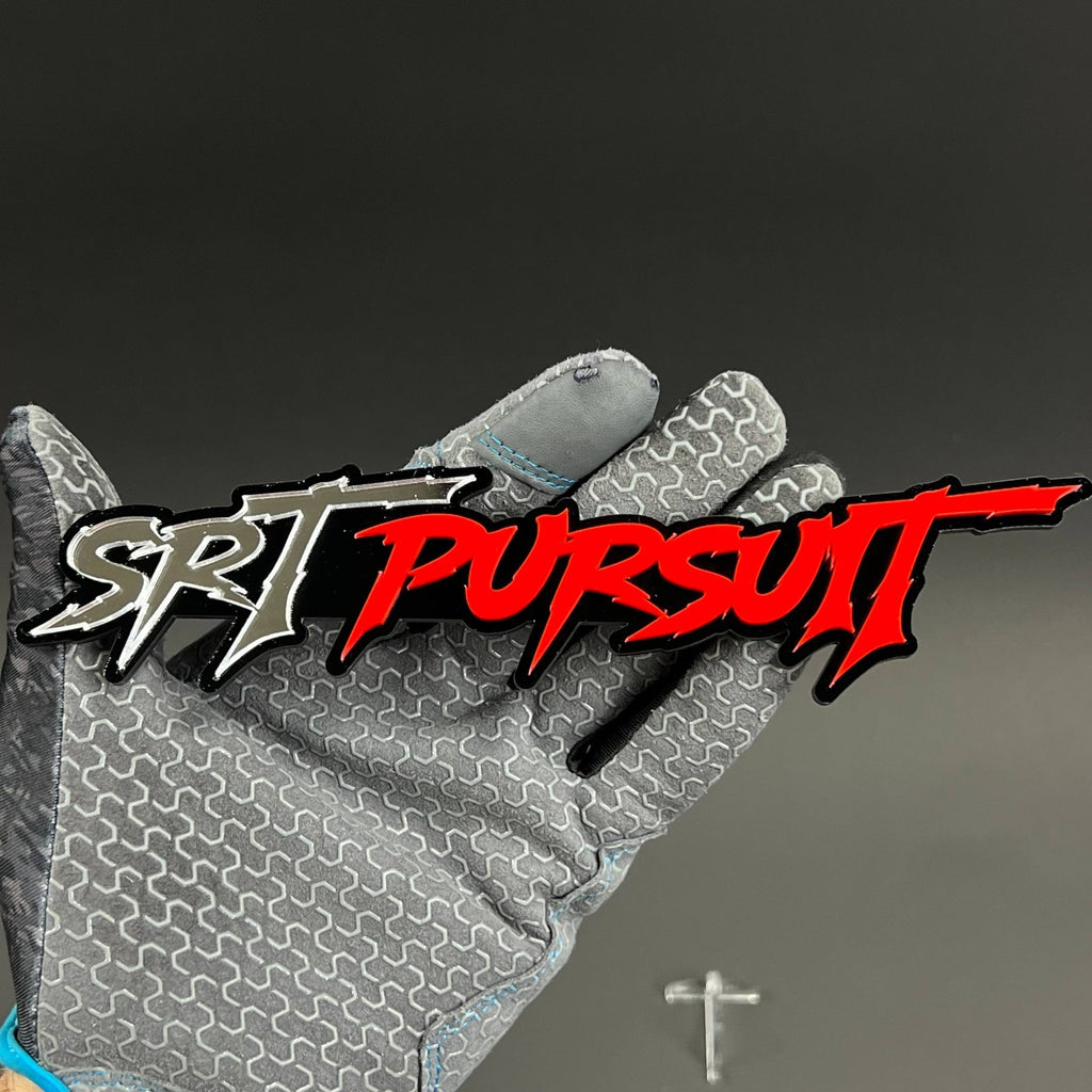 1PC SRT PURSUIT 3D Acrylic Badge – Car Truck Fender Tailgate Trunk Sticker Decal