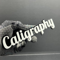 1PC CALIGRAPHY 3D Emblem – Multicolor Acrylic Tailgate & Fender Car Badge