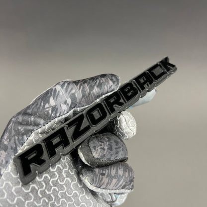 1PC RAZORBACK 3D Emblem Badge – Acrylic Fender Trunk Car Truck Decal