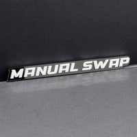 1PC MANUAL SWAP Emblem –  3D Acrylic Fender or Tailgate Badge for Car