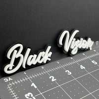 1PC Black Vision 3D Multicolor Acrylic Emblem Badge for Car SUV or Truck