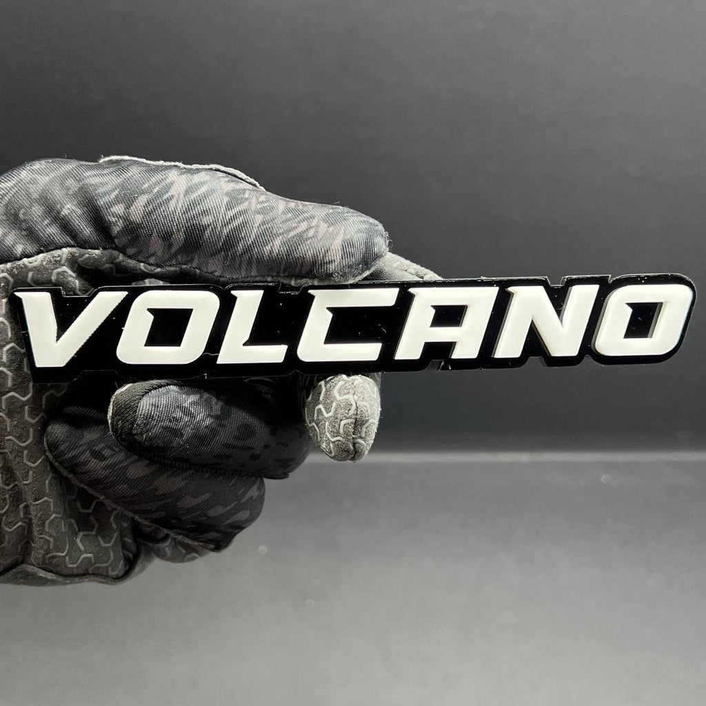 1PCS VOLCANO Emblem – 3D Multicolor Acrylic Car, Truck & SUV Badge Decal