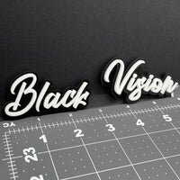 1PC Black Vision 3D Multicolor Acrylic Emblem Badge for Car SUV or Truck