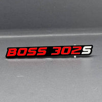 2PCS BOSS 302S Emblems – 3D Multicolor Acrylic Fender & Tailgate Badge Decals