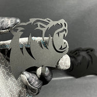 Bear Emblem Badge for Car Truck, Set of 2 Angry Aggressive Fender Badges