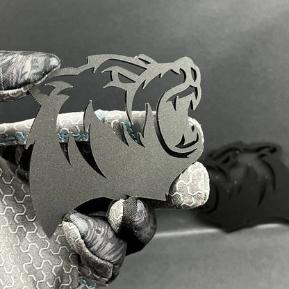 Bear Emblem Badge for Car Truck, Set of 2 Angry Aggressive Fender Badges