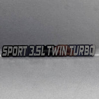 1PC SPORT 3.5L TWIN TURBO Emblem – 3D Multicolor Acrylic Car Badge Decal