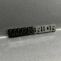 1PC Warrior Logo Emblem Custom Acrylic 3D Car Badge Decal for SUV Truck, Fender