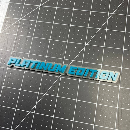 1PC PLATINUM EDITION 3D Emblem – Ford Truck SUV Fender Badge Decal