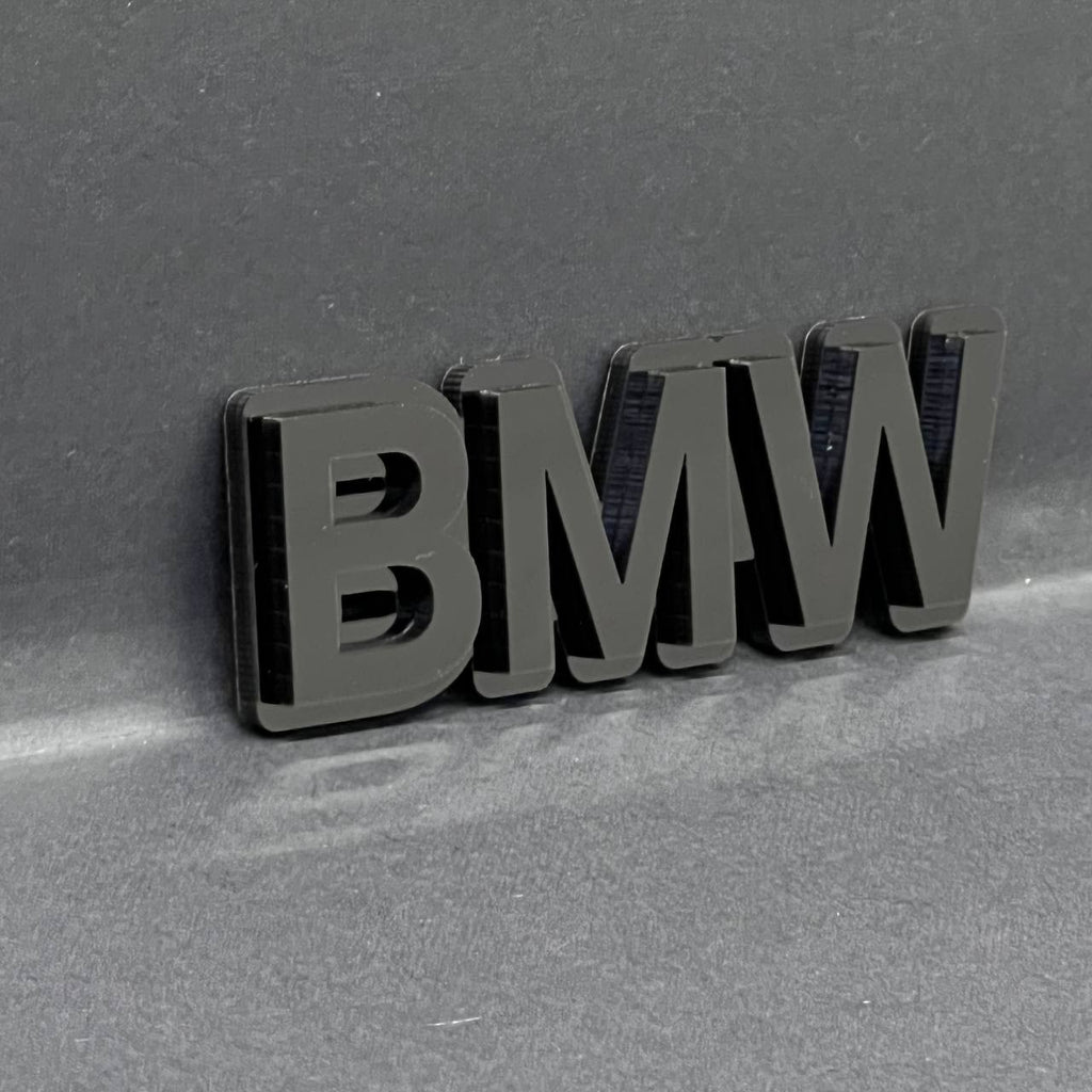 1PC BMW 3D Lettering Emblem – Exterior Badge Decal for Trunk, Fender, or Door