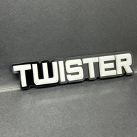 1x TWISTER 3D Acrylic Emblem – Custom Multicolor Car, Truck & SUV Exterior Badge