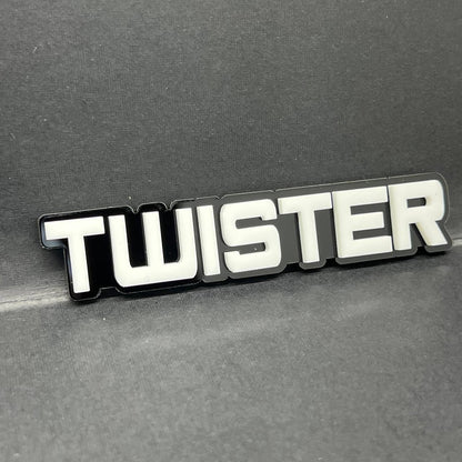 1x TWISTER 3D Acrylic Emblem – Custom Multicolor Car, Truck & SUV Exterior Badge