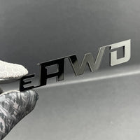 1pc e_AWD Rear Bumper Badge Emblem Logo