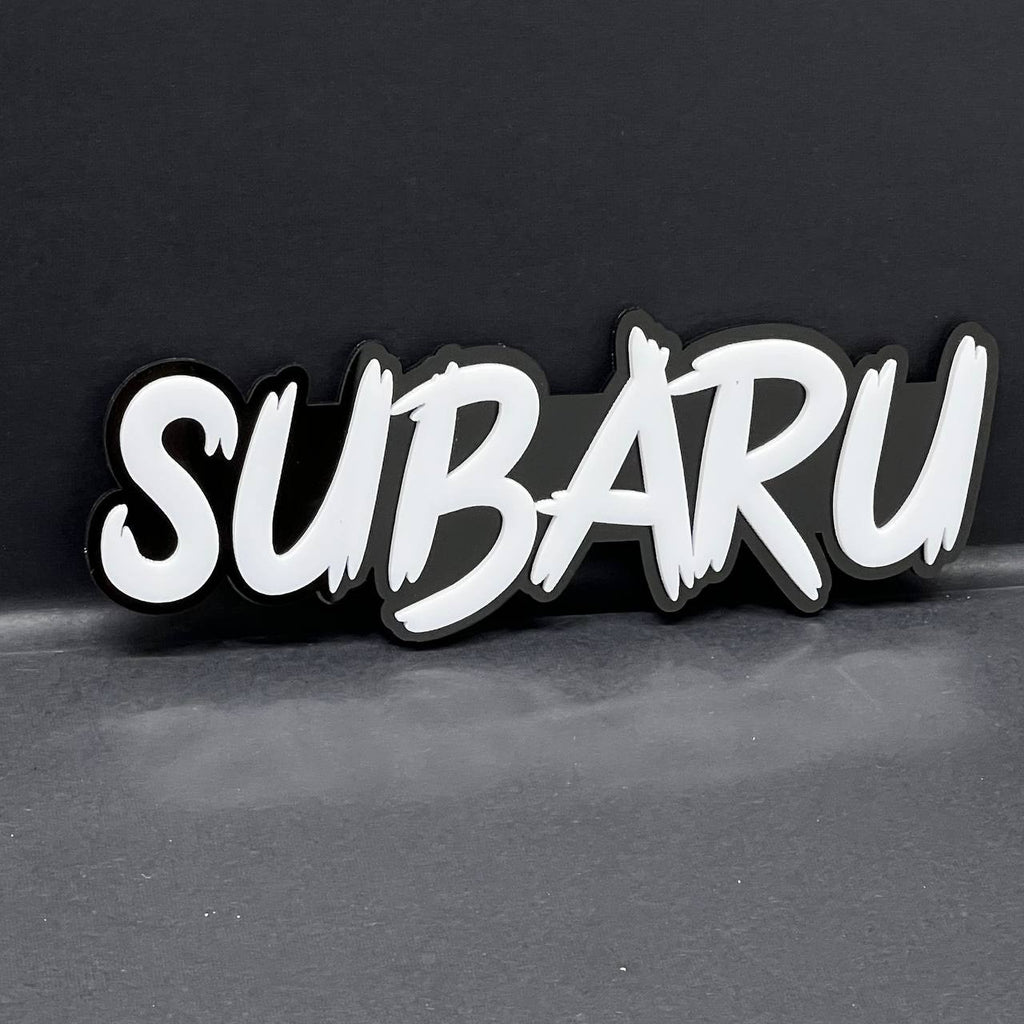 2pcs SUBARU EMBLEMS FENDER EXTERIOR SUBARU BADGE 3D EMBLEMS SUBARU