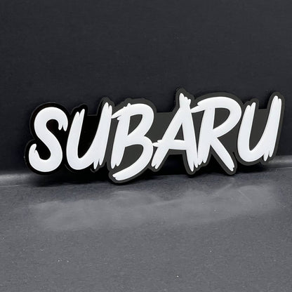 2pcs SUBARU EMBLEMS FENDER EXTERIOR SUBARU BADGE 3D EMBLEMS SUBARU