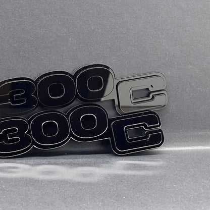 2PC Chrysler 300C Emblem Badges – 3D Exterior Fender Decals for Cars