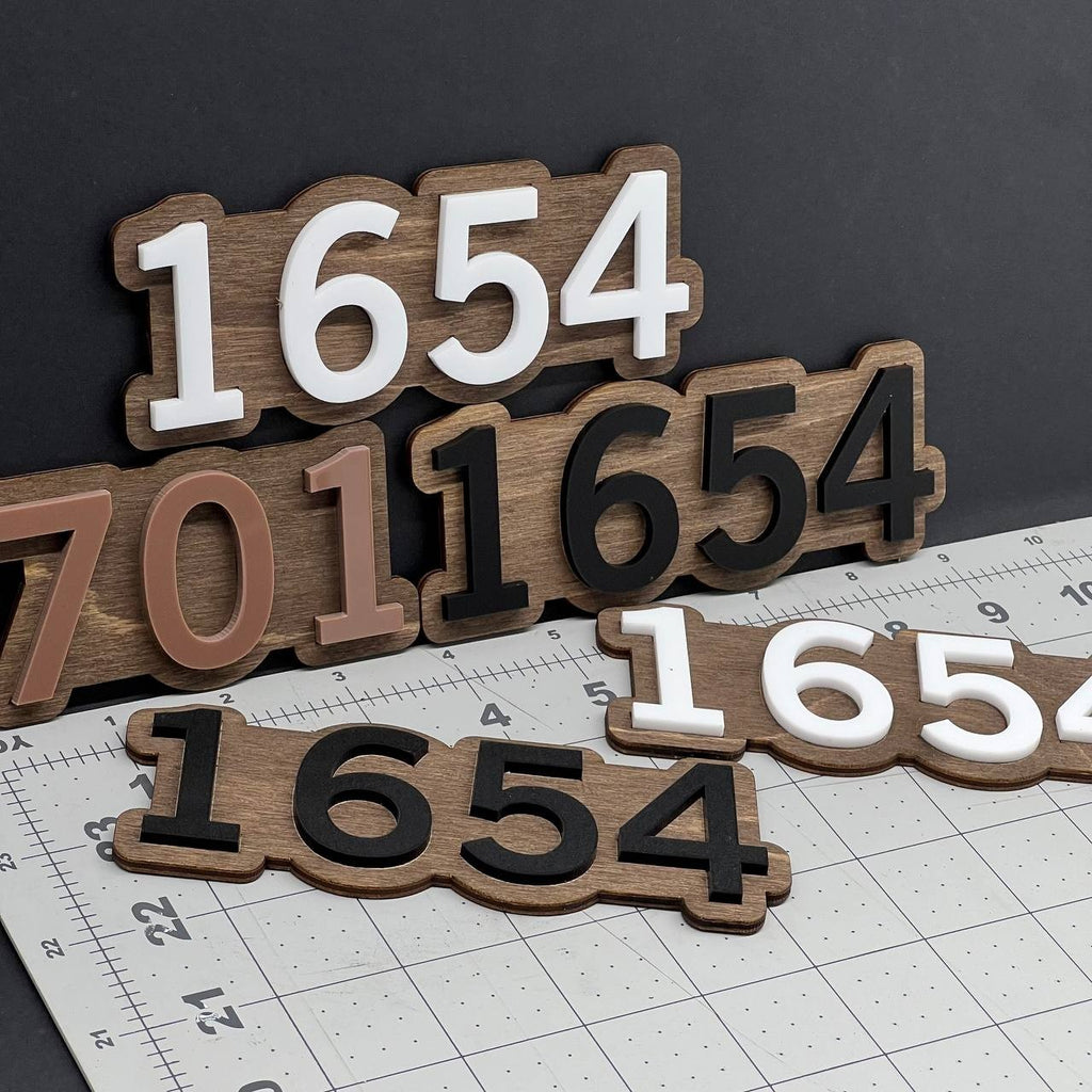 Custom Door Sign Numbers – 3D House Address Plaque Acrylic Home Number Sign