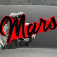 1PC MARS Emblem – 3D Multicolor Acrylic Car & SUV Fender Badge