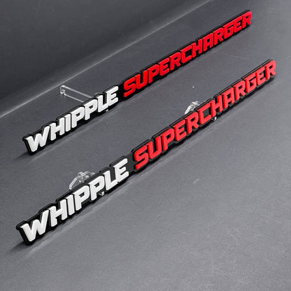 1PC WHIPPLE SUPERCHARGER Emblem – 3D Multicolor Acrylic Car Fender Badge Decal