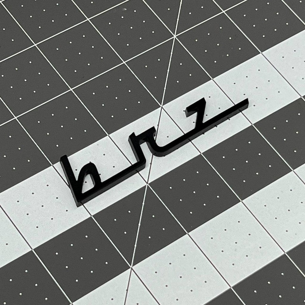 1pc BRZ 3D Emblem Badge – Multicolor Acrylic Car Exterior Decal for Subaru BRZ