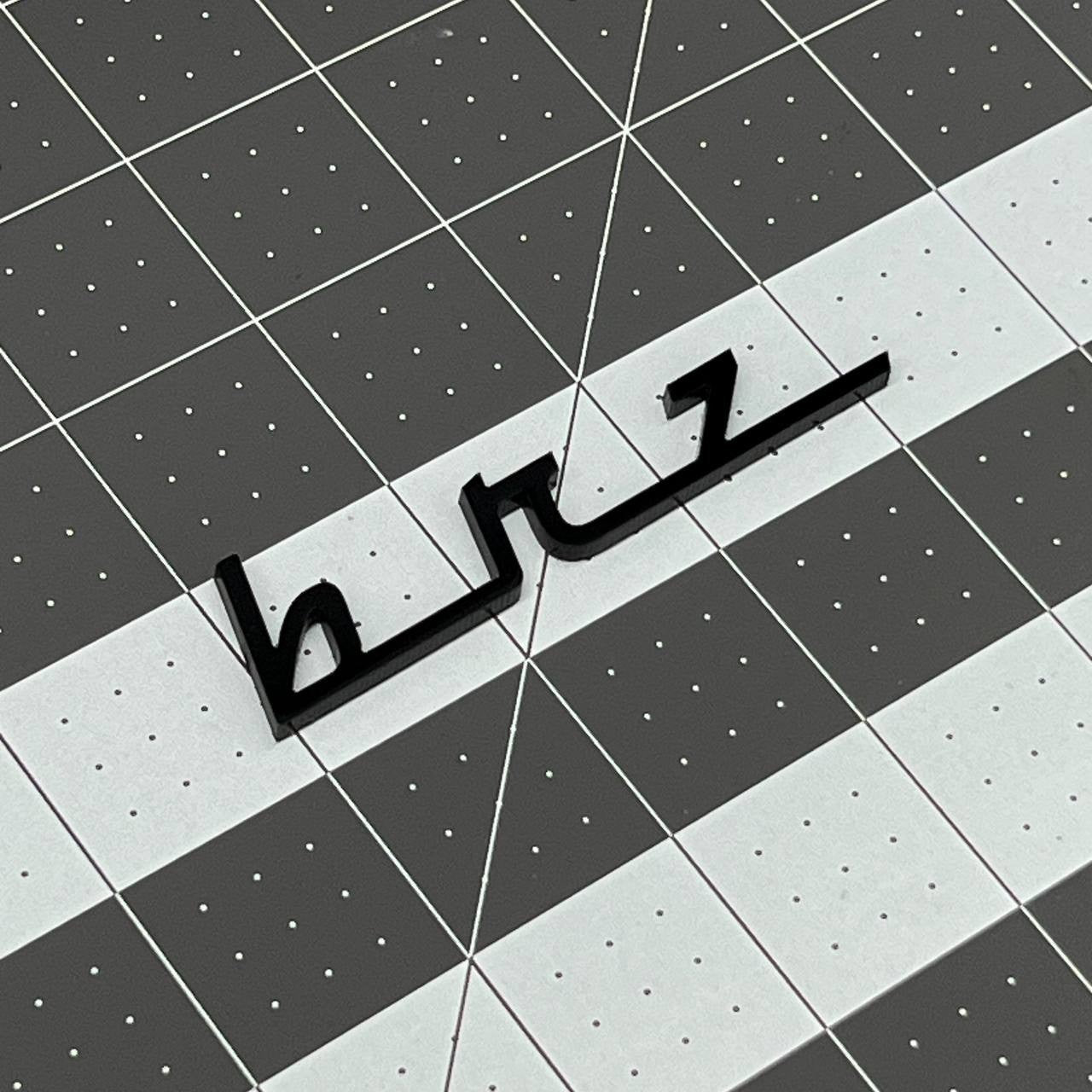 1pc BRZ 3D Emblem Badge – Multicolor Acrylic Car Exterior Decal for Subaru BRZ