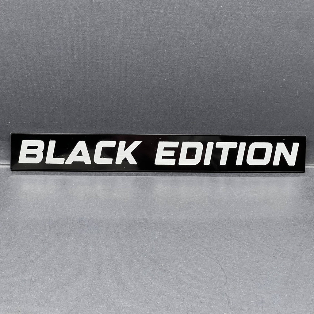 1PC Black Edition Emblem – Custom 3D Acrylic Multicolor Car & Fender Badge