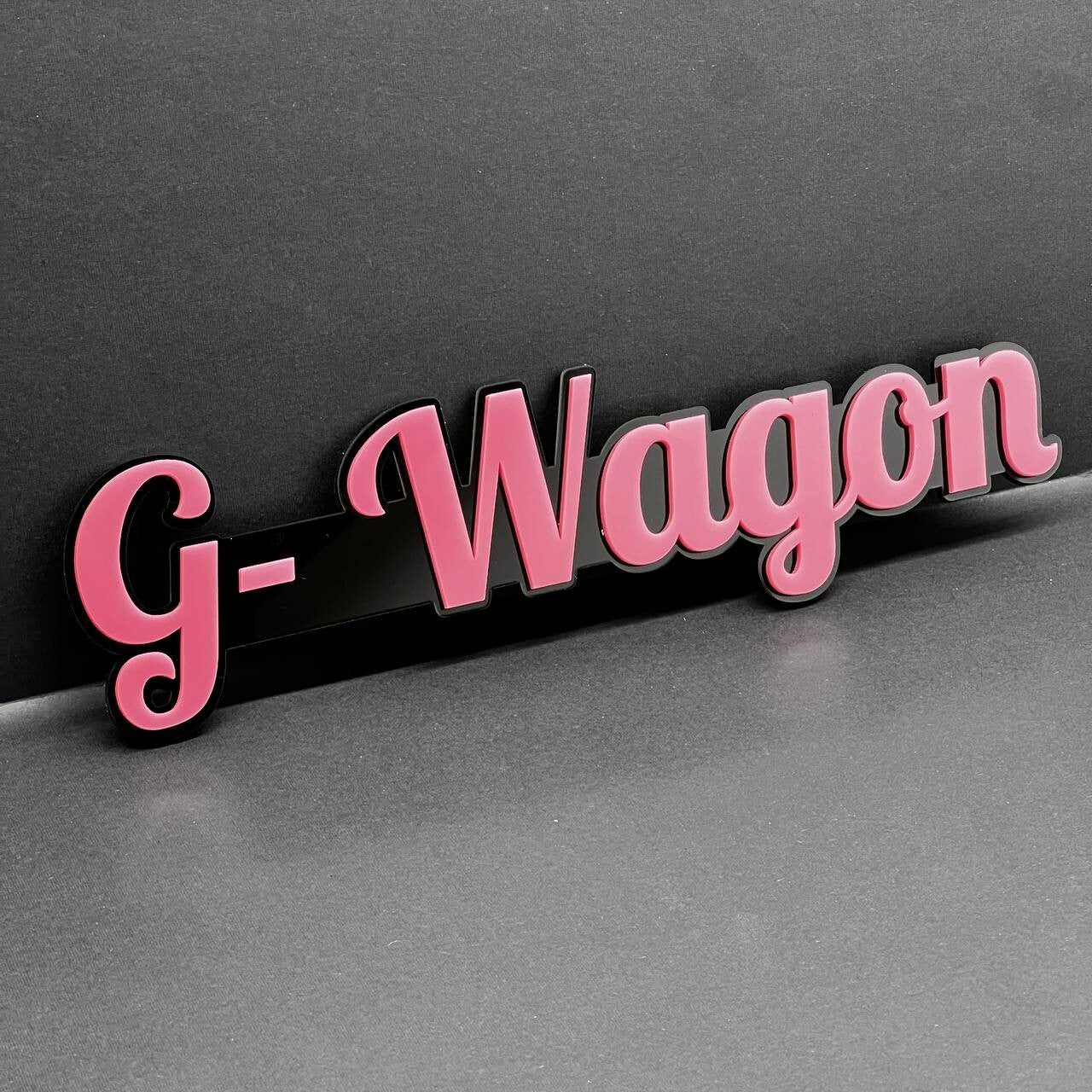2x G-Wagon Black 3D Emblems – Mercedes G-Class Badge Set – Side Fender Logo G63