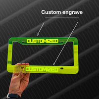CUSTOM PERSONALIZED License Plate Frame COLOR CHOICE