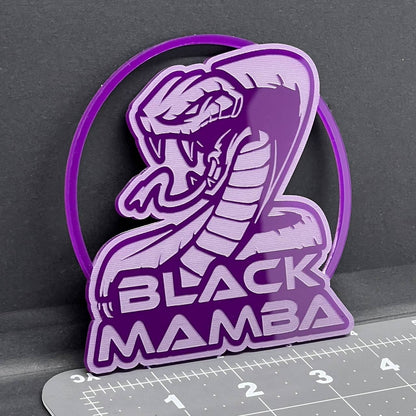 1PC Cobra Snake Emblem – 3D Acrylic Badge Decal Fits Ford Mustang Shelby GT