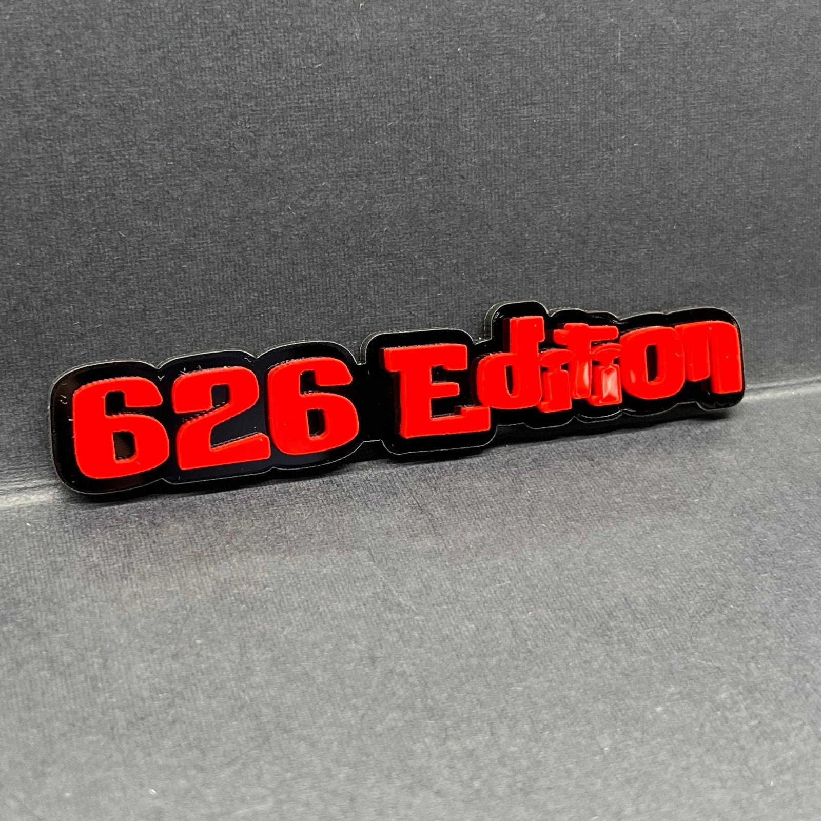 1PC 626 Edition Emblem – Custom 3D Multicolor Acrylic Car Fender Badge