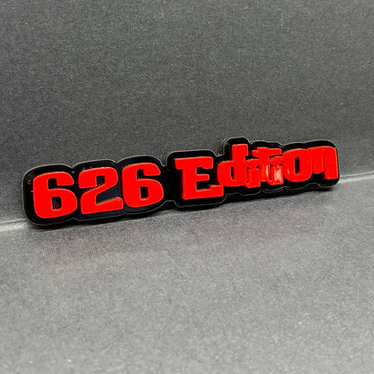 1PC 626 Edition Emblem – Custom 3D Multicolor Acrylic Car Fender Badge