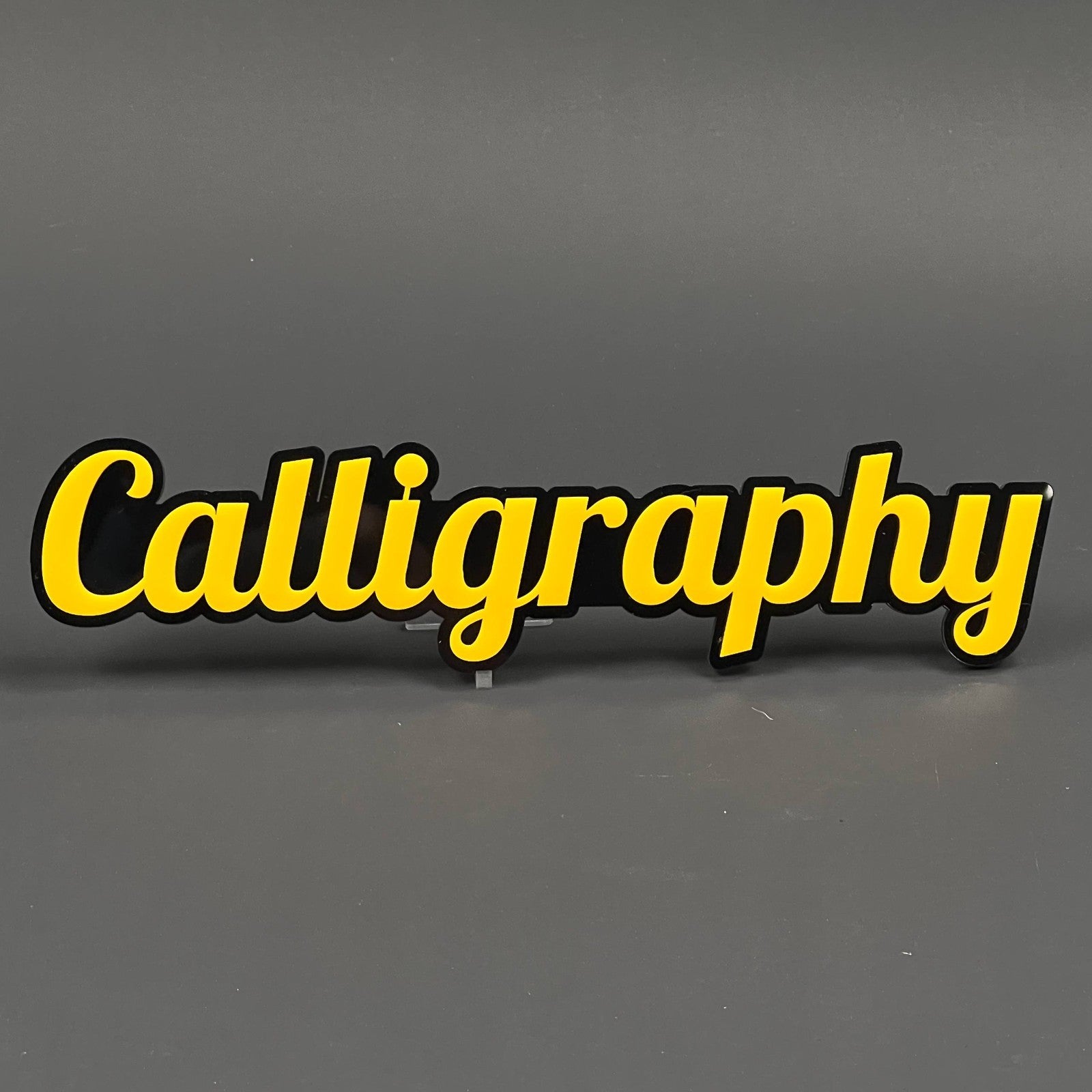 1PCS CALLIGRAPHY Emblem Badge – 3D Acrylic Car Truck Fender Tailgate Trunk Decal