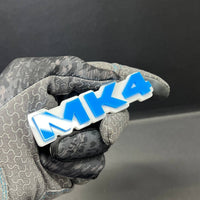 1PC MK4 Blue Emblem – Fender Tailgate Badge Logo Decal