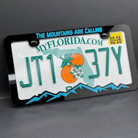 The Mountains Are Calling License Plate Frame – Car Tag Holder for SUV, Truck