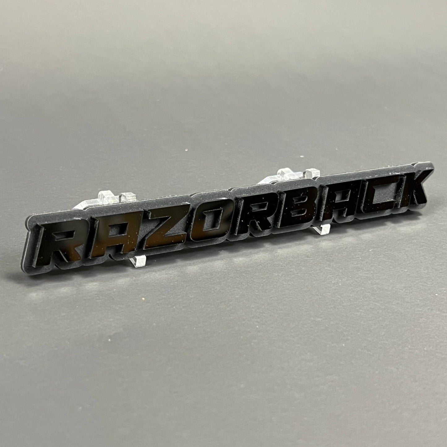 1PC RAZORBACK 3D Emblem Badge – Acrylic Fender Trunk Car Truck Decal