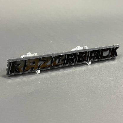 1PC RAZORBACK 3D Emblem Badge – Acrylic Fender Trunk Car Truck Decal