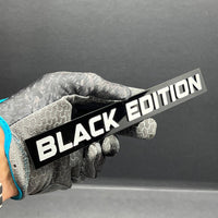 1PC Black Edition Emblem – Custom 3D Acrylic Multicolor Car & Fender Badge