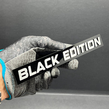 1PC Black Edition Emblem – Custom 3D Acrylic Multicolor Car & Fender Badge