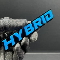 1PC HYBRID Emblem – 3D Multicolor Acrylic Car & Truck Fender Badge Decal