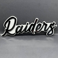 1PC Raiders Emblem – 3D Multicolor Acrylic Car Fender & Tailgate Badge